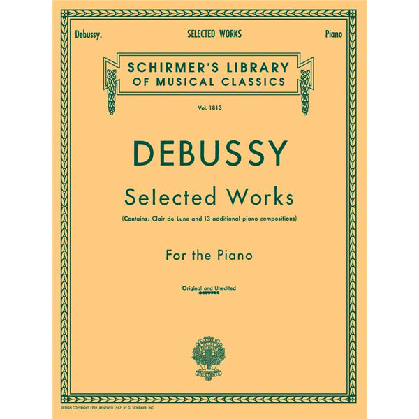 Selected Works for Piano, Claude Debussy