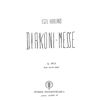 Diakoni-Messe  Op.145B, Egil Hovland - Kor,Org,2Trp,2Trb, Partitur