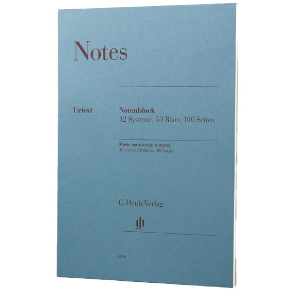 Noteblokk 12 staver - 50 ark - 100 sider - A4