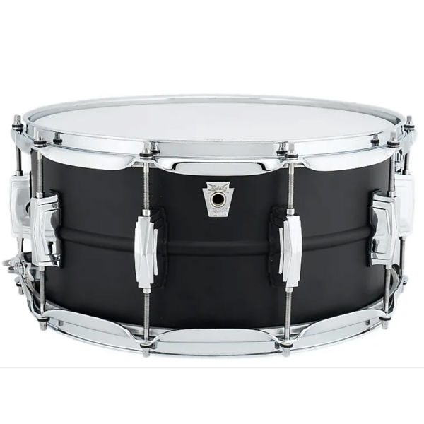 Skarptromme Ludwig Black Beauty LB4271, 14x6,5, Flat Black Finished Shell, Imperial Lugs, Chrome Hwd