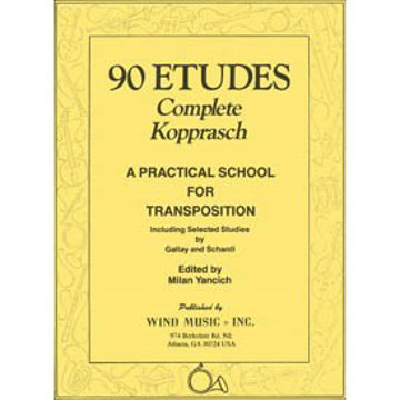 Kopprach Complete 90 Etudes for Horn, Carl Kopprasch. Edit by Milan Yancich