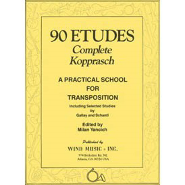 Kopprasch Complete 90 Etudes for Horn, Edited by Milan Yancich