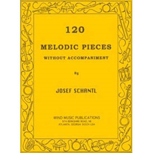 120 Melodic Pieces without accompaniment, Josep Schantl. Horn or Trumpet