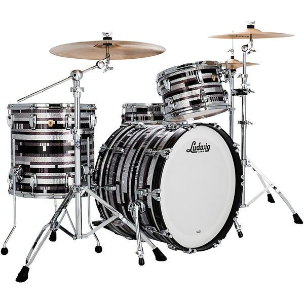 Slagverk Ludwig Classic Maple Fab 22 Shell Pack, m/Atlas Mount, Digital Sparkle