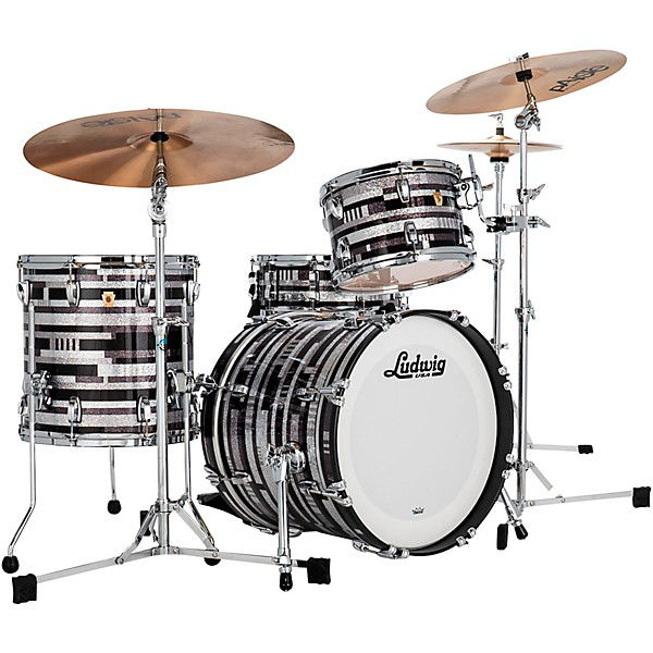 Slagverk Ludwig Classic Maple Jazzette 18 Shell Pack, m/Atlas Mount, Digital Sparkle