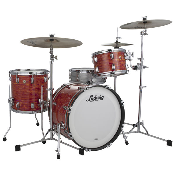 Slagverk Ludwig Classic Maple Downbeat 20 Shell Pack, m/Atlas Mount, Mod Orange