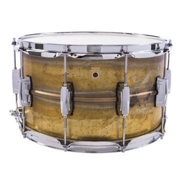 Skarptromme Ludwig Bronze LB508R, Raw Patina Shell, 14x8, Imperial Lugs