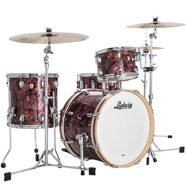 Slagverk Ludwig Classic Maple Downbeat 20 Shell Pack, m/Atlas Mount, Burgundy Pearl