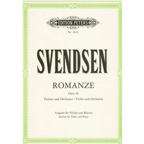 Romanze G-Dur Op 26. Violin/Piano. Johan Severin Svendsen