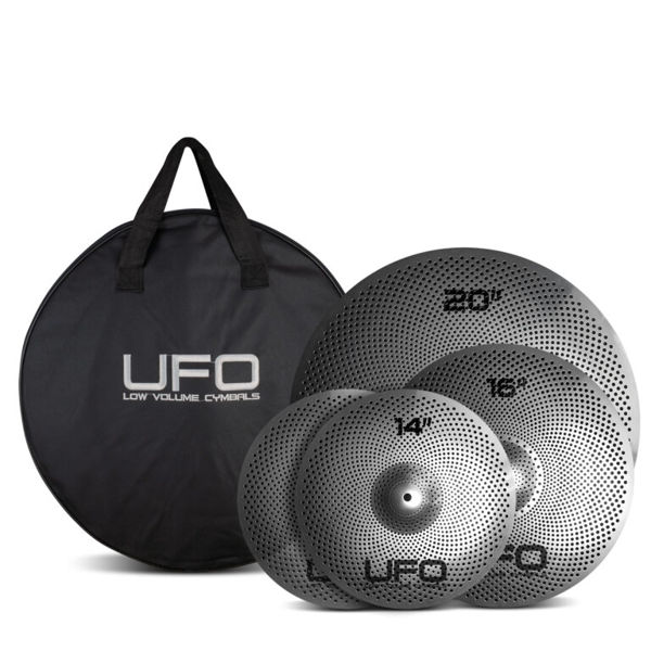 Cymbalpakke Ufo UFO-SET-1, Low Volume Cymbal Set, 14-16-20 + Bag