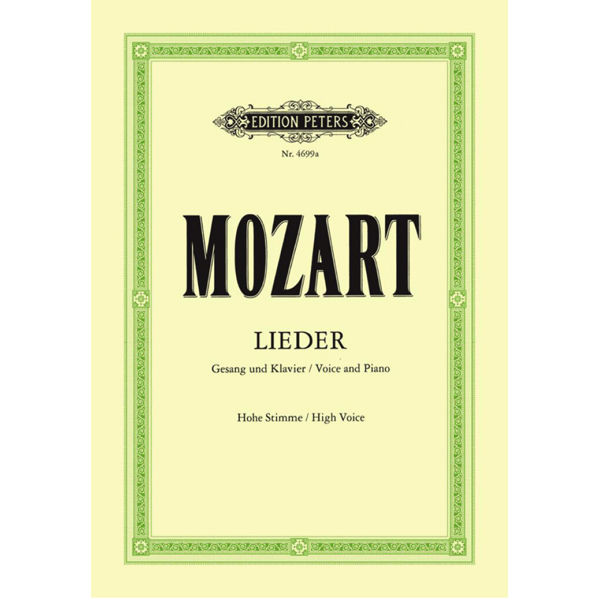 Mozart - Lieder - High Voice and Piano