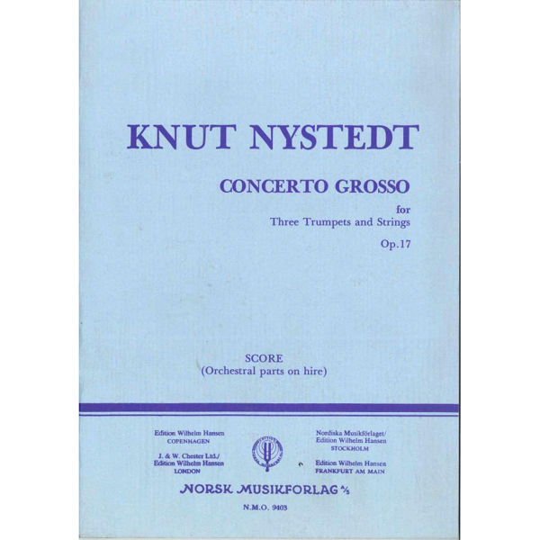 Concerto Grosso,  Op.17B, Knut Nystedt - 3 Trp,Orgel(Piano)