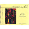 Sprachlos (Speechless), Gernot Blume. SATB and Percussion. Percussion