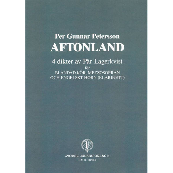 Aftonland - Instr.Sett, Per Gunnar Petersson - Bl.Kor,Mezzo Sopra Stemmesett