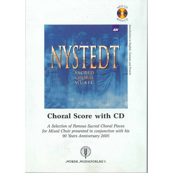 Sacred Choral Music, Knut Nystedt. Choral Score with CD. SATB