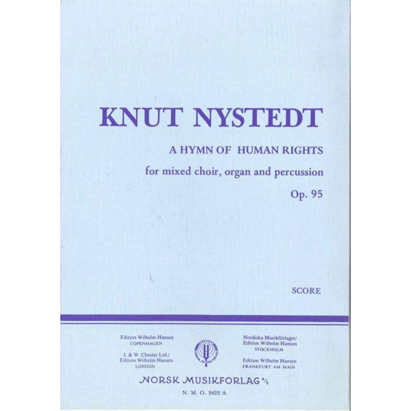 A Hymn Of Human Rights Op.95, Knut Nystedt - Percussion