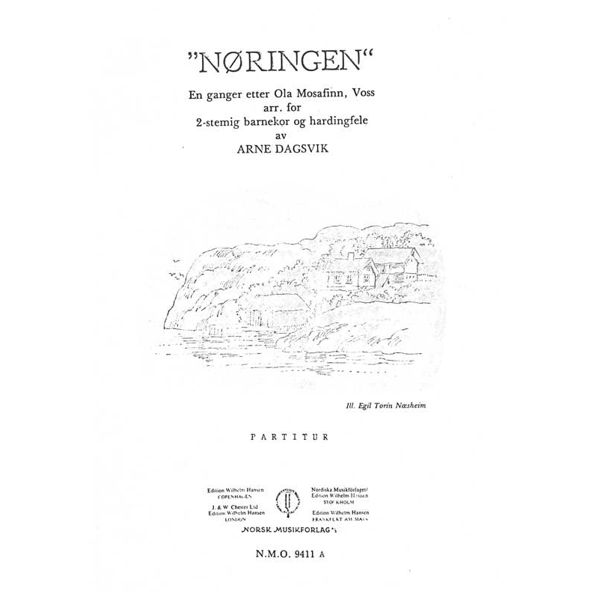 Nøringen, Arne Dagsvik. 2-stemt Barnekor, Partitur