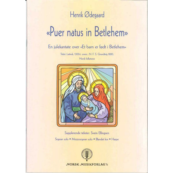 Puer Natus In Betlehem, Henrik Ødegaard - Soli,Bl.Kor,Harpe Partitur