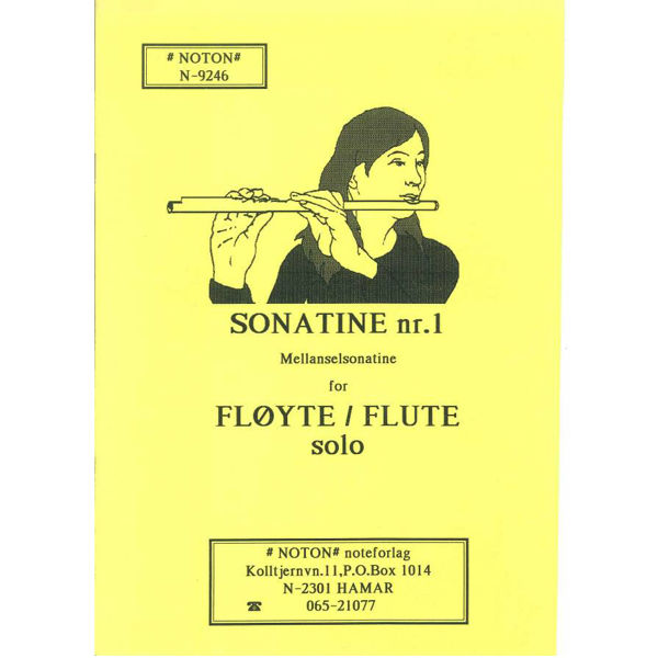 Sonatine Nr. 1, Bjarne Volle. Fløyte Solo
