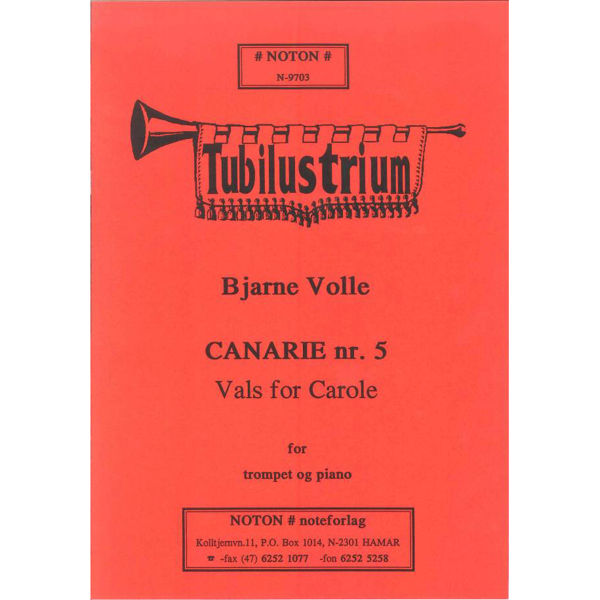 Canarie 5, Vals For Carole, Bjarne Volle. Trompet og Piano
