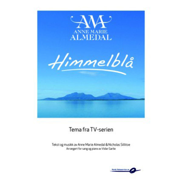 Himmelblå - singelnote - Fra TV-serien piano/tekst/besifrin