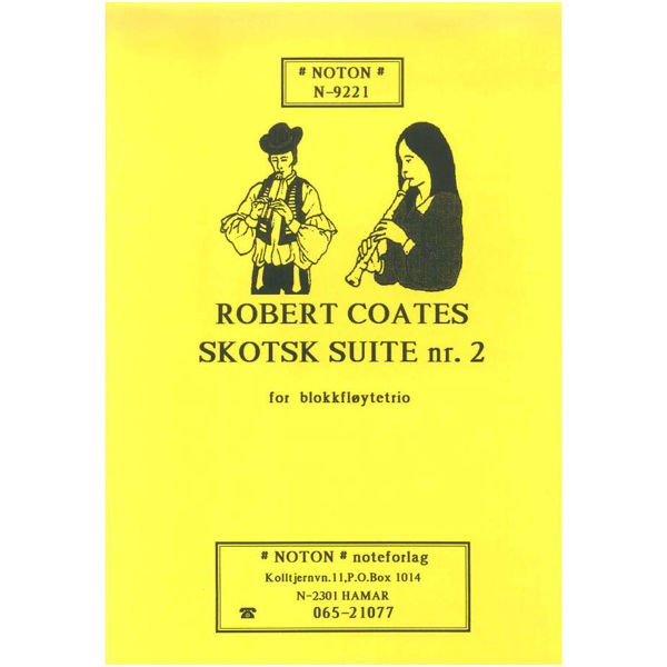 Skotsk Suite No. 2, Robert Coates. Blokkfløytetrio