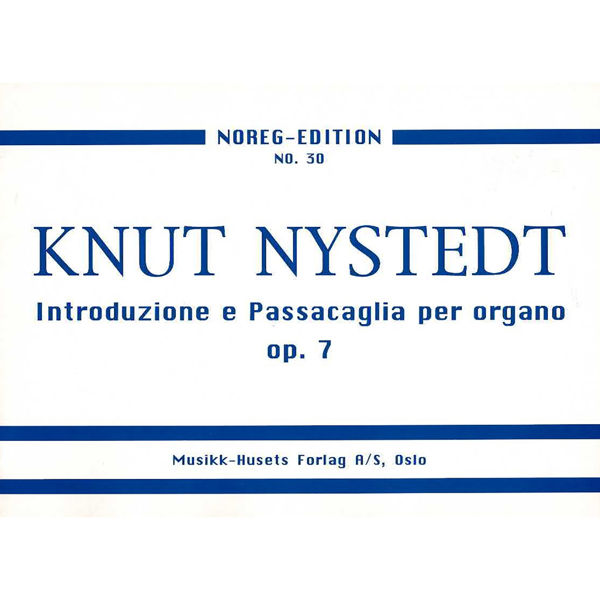 Introduzione E Passacaglia, Knut Nystedt - Orgel