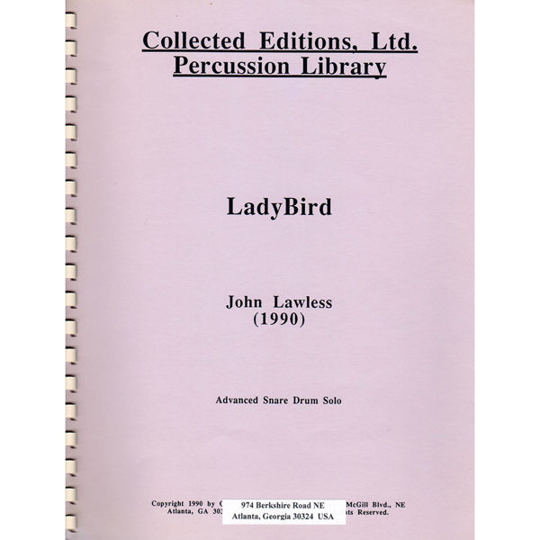 Lady Bird, Snare Drum Solo, John Lawless
