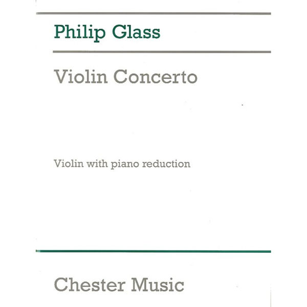 Violin Concerto, Philip Glass. Violin and Piano