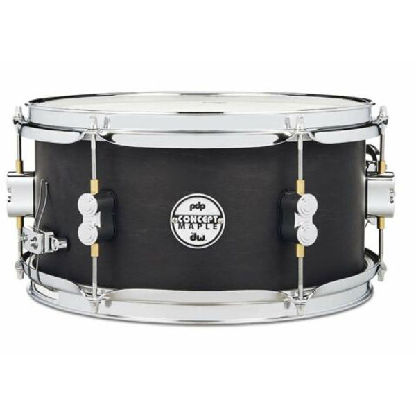 Skarptromme PDP Concept Maple Black Wax PDSN0612BWCR, 12x6 Chrome Hardware