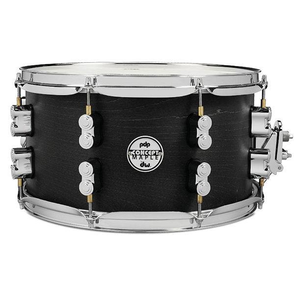 Skarptromme PDP Concept Maple Black Wax PDSN0713BWCR, 13x7 Chrome Hardware