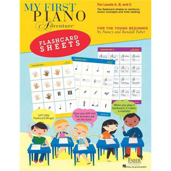 My First Piano Adventures Flashcard Sheets