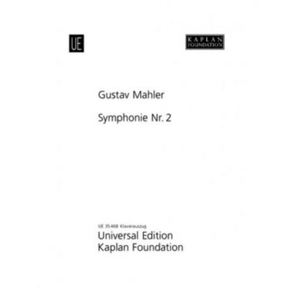 Symphonie Nr. 2, Gustav Mahler. Piano Reduction - Score