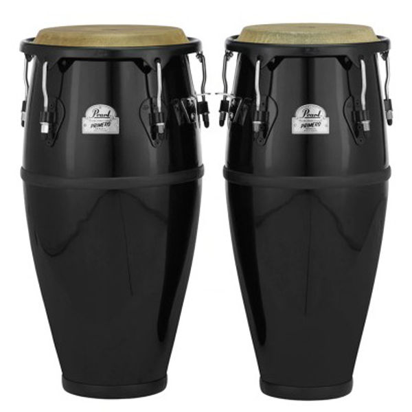 Congas Pearl Primero PFC-202, Fiber, 10-11, Bistre Black #602,u/Stativ