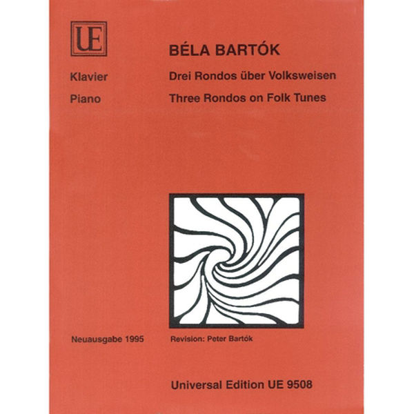 3 Rondos on Folk Tunes for Piano. Bela Bartok