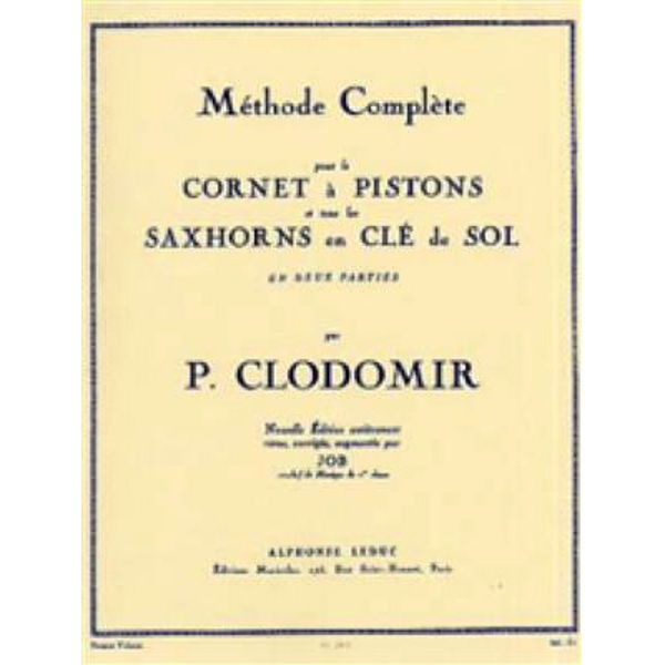 Complete Method for the Cornet Vol 1, Pierre-Francois Clodomir