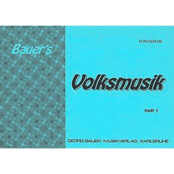 Volksmusik Heft 1, Bass in Bb. Georg Bauer