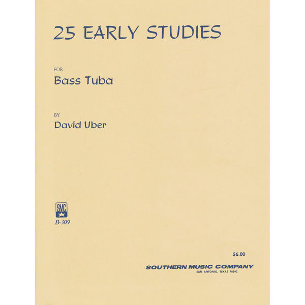 25 Early Studies for Bass Tuba, David Uber