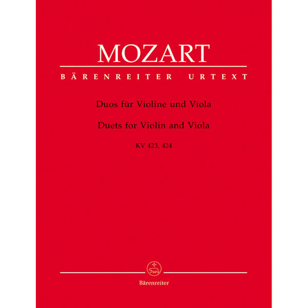 Duets for Violin and Viola K. 423,424, Wolfgang Amadeus Mozart