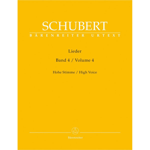 Schubert - Lieder Heft 4 - High Voice