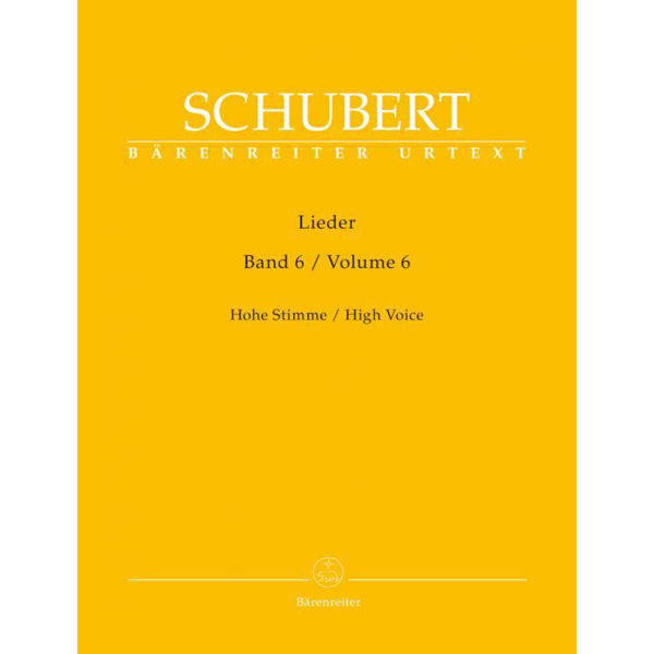 Schubert - Lieder Heft 6 - High Voice