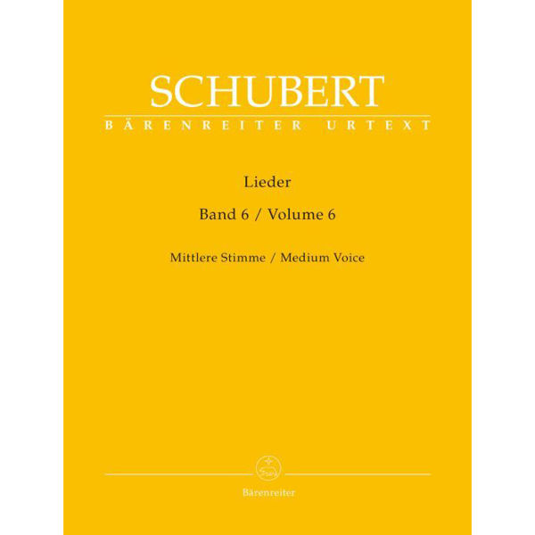 Schubert - Lieder Heft 6 - Medium Voice