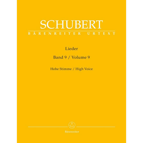 Schubert - Lieder Heft 9 - High Voice