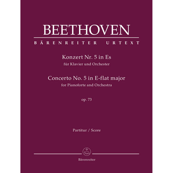 Beethoven Piano Concerto No. 5 in Eb major op 73, Partitur/Score