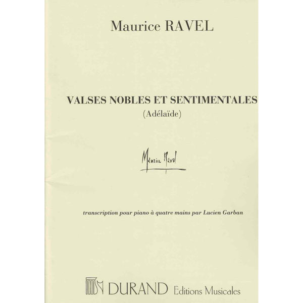 Valses Nobles + Sentimentales, Maurice Ravel, Piano Four Hands