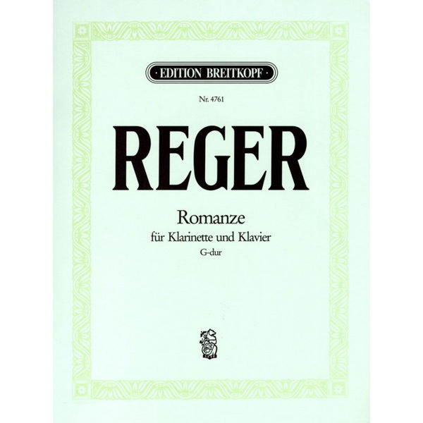 Romanze für Klarinette und Klavier G-dur, Max Reger