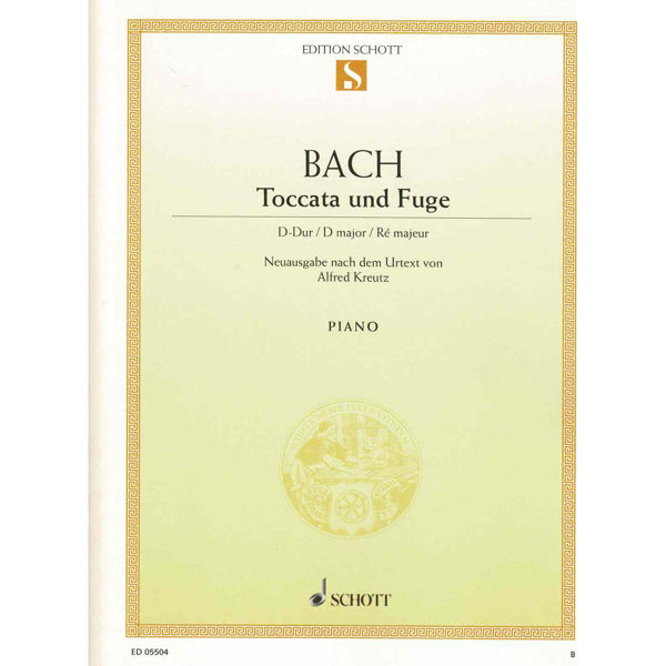 Toccata und Fuge - D-Dur, Piano. Johann Sebastian Bach