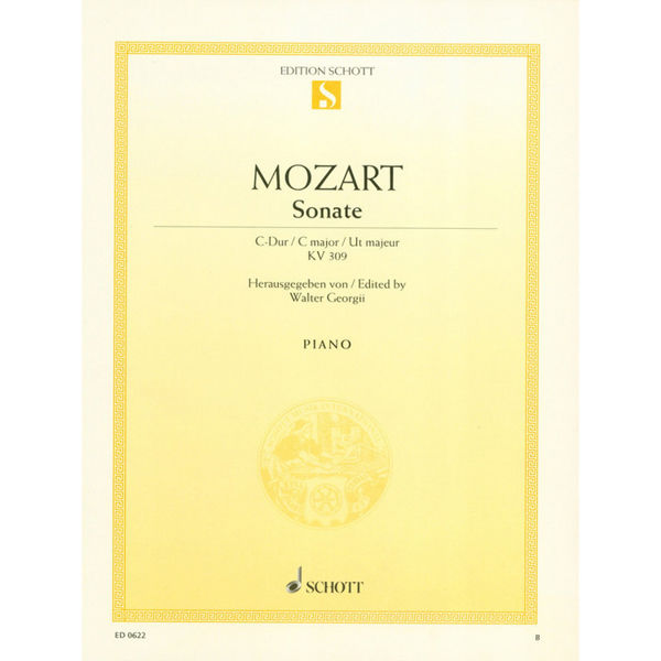 Sonate i C-Dur KV 309, Mozart - Piano