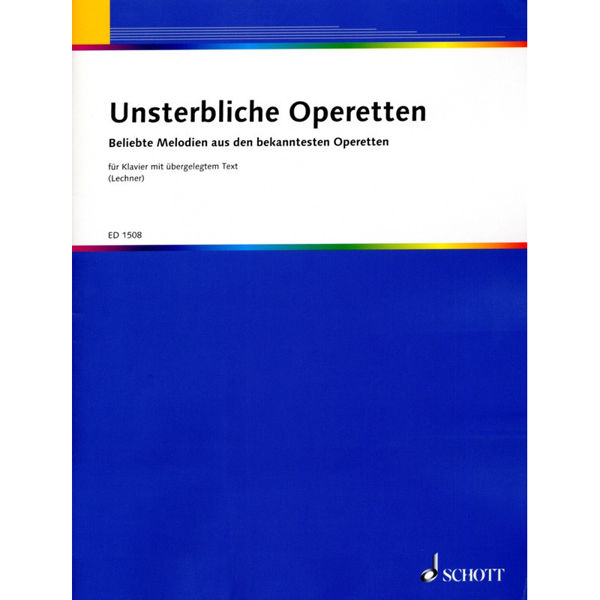 Unsterbliche Operetten - Voice and Piano