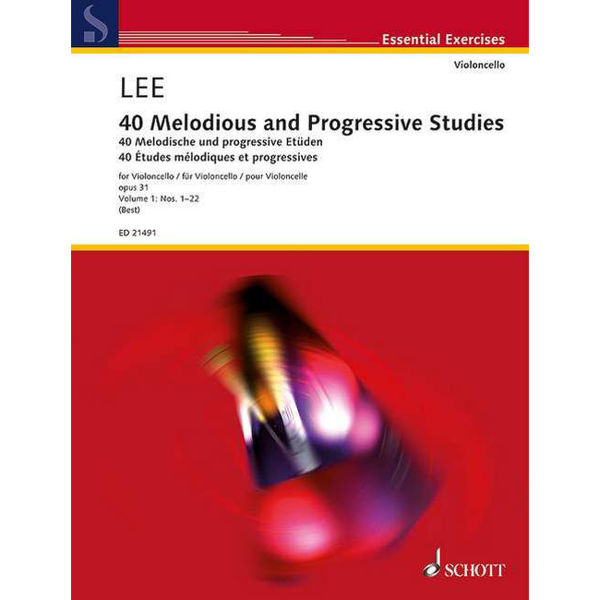 40 Melodious and Progressive Studies for cello, Lee